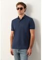 Polo Lucca Manga Corta Para Hombre Texturizada Polo Lucca Manga Corta Para Hombre Texturizada Azul Oscuro XS VÉLEZ de Vélez