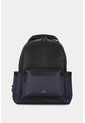 Morral San Patricio De Cuero Y Lona Para Hombre Aplique Metálico Morral San Patricio De Cuero Y Lona Para Hombre Aplique Metálico Azul Oscuro VÉLEZ de Vélez