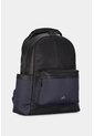 Morral San Patricio De Cuero Y Lona Para Hombre Aplique Metálico Morral San Patricio De Cuero Y Lona Para Hombre Aplique Metálico Azul Oscuro VÉLEZ de Vélez
