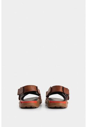 Sandalia Plana Monet De Cuero Para Hombre Capellada Cruzada Sandalia Plana Monet De Cuero Para Hombre Capellada Cruzada Miel 43 VÉLEZ