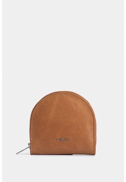 Monedero Florence De Cuero Para Mujer Craquelado Monedero Florence De Cuero Para Mujer Craquelado Miel VÉLEZ