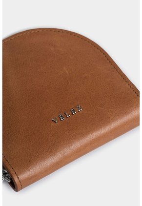 Monedero Florence De Cuero Para Mujer Craquelado Monedero Florence De Cuero Para Mujer Craquelado Miel VÉLEZ