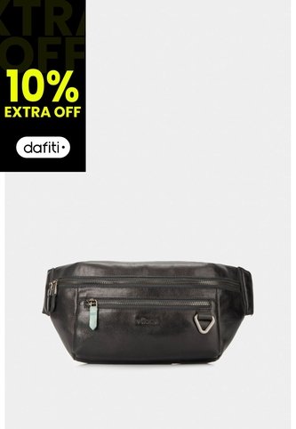 Riñonera Tivoli De Cuero Para Hombre Reata En Nylon Negro Riñonera Tivoli De Cuero Para Hombre Reata En Nylon Negro VÉLEZ Vélez