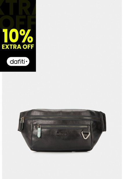 Riñonera Tivoli De Cuero Para Hombre Reata En Nylon Negro Riñonera Tivoli De Cuero Para Hombre Reata En Nylon Negro VÉLEZ