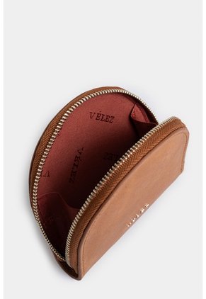 Monedero Florence De Cuero Para Mujer Craquelado Monedero Florence De Cuero Para Mujer Craquelado Miel VÉLEZ