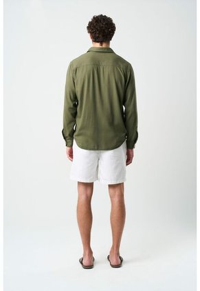 Bermuda En Lino Para Hombre Bélgica Bermuda En Lino Para Hombre Bélgica Blanco 34 VÉLEZ