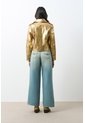 Chaqueta Biker De Cuero Folia Efecto Craquelado Para Mujer Royal Inti Chaqueta Biker De Cuero Folia Efecto Craquelado Para Mujer Royal Inti Dorado L VÉLEZ de Vélez