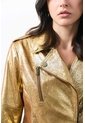 Chaqueta Biker De Cuero Folia Efecto Craquelado Para Mujer Royal Inti Chaqueta Biker De Cuero Folia Efecto Craquelado Para Mujer Royal Inti Dorado L VÉLEZ de Vélez