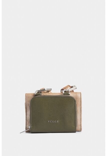 Billetera Alba De Cuero Para Mujer Cargadera Anudada Billetera Alba De Cuero Para Mujer Cargadera Anudada Verde Vélez