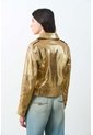 Chaqueta Biker De Cuero Folia Efecto Craquelado Para Mujer Royal Inti Chaqueta Biker De Cuero Folia Efecto Craquelado Para Mujer Royal Inti Dorado L VÉLEZ de Vélez