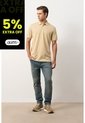 Polo Lucca Manga Corta Para Hombre Texturizada Polo Lucca Manga Corta Para Hombre Texturizada Arena XS VÉLEZ de Vélez