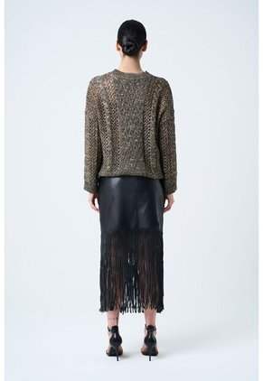 Sweater Alhena Tejido Para Mujer Detalle Lentejuelas Sweater Alhena Tejido Para Mujer Detalle Lentejuelas Negro S VÉLEZ