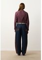 Jean Barrel En Denim Y Cuero Para Mujer Jean Barrel En Denim Y Cuero Para Mujer Vinotinto 12 VÉLEZ de Vélez