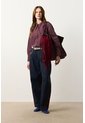 Jean Barrel En Denim Y Cuero Para Mujer Jean Barrel En Denim Y Cuero Para Mujer Vinotinto 12 VÉLEZ de Vélez