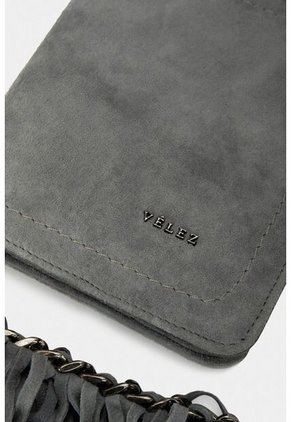 Billetera Kubor De Cuero Para Mujer Accesorio Con Flecos Billetera Kubor De Cuero Para Mujer Accesorio Con Flecos Gris Vélez