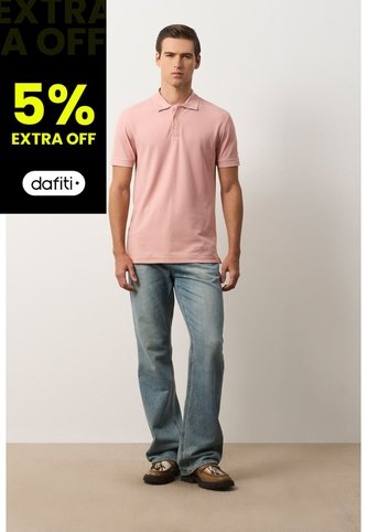 Polo Para Hombre Semi Fit Detalle Jacquard Polo Para Hombre Semi Fit Detalle Jacquard Coral S VÉLEZ Vélez