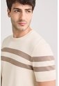 Camiseta Franjas 2 Tejida Para Hombre Manga Corta Camiseta Franjas 2 Tejida Para Hombre Manga Corta Arena XXL VÉLEZ de Vélez