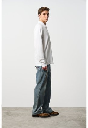 Polo Manga Larga En Algodón Para Hombre Nápoles Polo Manga Larga En Algodón Para Hombre Nápoles Blanco S VÉLEZ