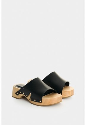 Sandalia Plataforma En Cuero Para Mujer Xinca Sandalia Plataforma En Cuero Para Mujer Xinca Negro 35 VÉLEZ