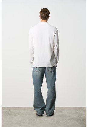 Polo Manga Larga En Algodón Para Hombre Nápoles Polo Manga Larga En Algodón Para Hombre Nápoles Blanco S VÉLEZ