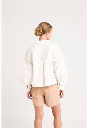 Chaqueta Oversized Iris En Lino Para Mujer Almilla Tejida Chaqueta Oversized Iris En Lino Para Mujer Almilla Tejida Crema XL Vélez