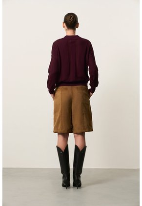 Polo Manga Larga Tejida Para Mujer Ambe Polo Manga Larga Tejida Para Mujer Ambe Vinotinto XS VÉLEZ