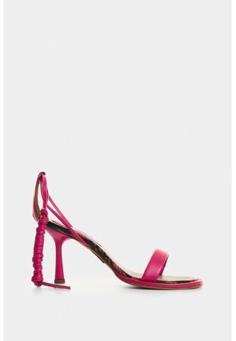 Sandalias Tacón Funes De Cuero Para Mujer Ajuste En Tiras Sandalias Tacón Funes De Cuero Para Mujer Ajuste En Tiras Fucsia 40 VÉLEZ Vélez