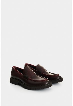 Mocasines En Cuero Para Hombre Tikal Mocasines En Cuero Para Hombre Tikal Vinotinto 38 VÉLEZ