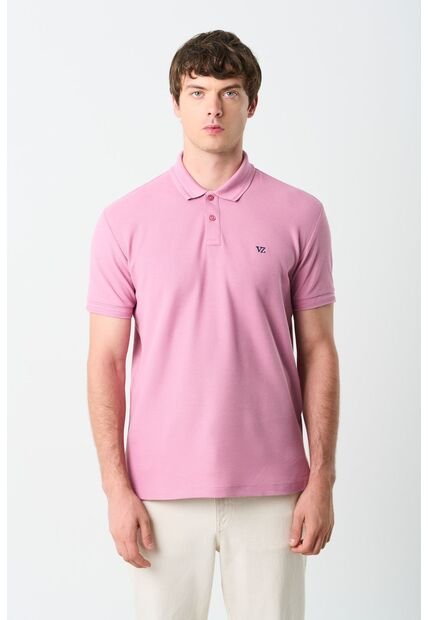 Polo Manga Corta Essential Para Hombre Textura Polo Manga Corta Essential Para Hombre Textura Rosado XS VÉLEZ