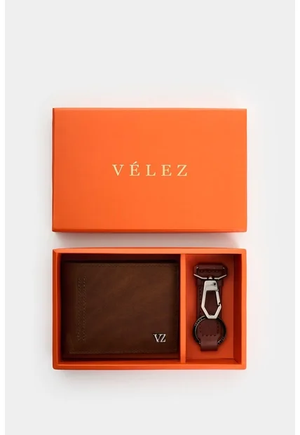 Kit Billetera + Llavero De Cuero Para Hombre Brand 2 Kit Billetera + Llavero De Cuero Para Hombre Brand 2 Brandy VÉLEZ