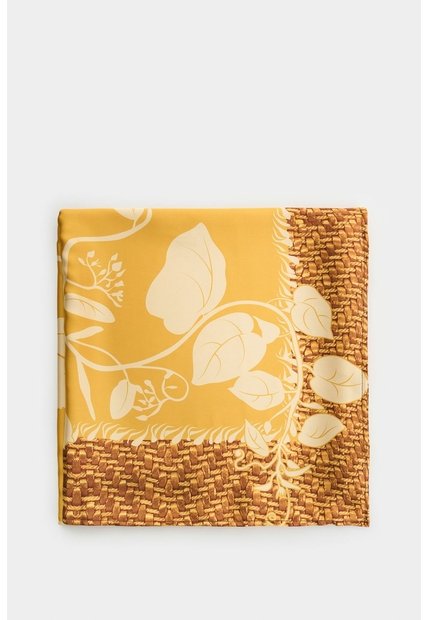 Pañuelo Grande En Tejido Plano Estampado Floral Para Mujer Kuza Pañuelo Grande En Tejido Plano Estampado Floral Para Mujer Kuza Amarillo Limon XS VÉLEZ