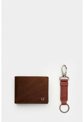 Kit Billetera + Llavero De Cuero Para Hombre Brand 2 Kit Billetera + Llavero De Cuero Para Hombre Brand 2 Brandy VÉLEZ