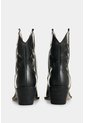 Botin Texano En Cuero Con Acabado Envejecido Para Mujer Taroa Botin Texano En Cuero Con Acabado Envejecido Para Mujer Taroa Negro 35 VÉLEZ de Vélez