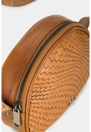 Manos Libres Loto De Cuero Para Mujer Grabado Placa Tejido