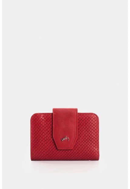 Billetera De Cuero Grabado Para Mujer Hiedra Billetera De Cuero Grabado Para Mujer Hiedra Rojo VÉLEZ