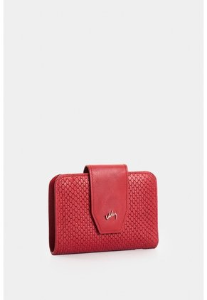 Billetera De Cuero Grabado Para Mujer Hiedra Billetera De Cuero Grabado Para Mujer Hiedra Rojo VÉLEZ