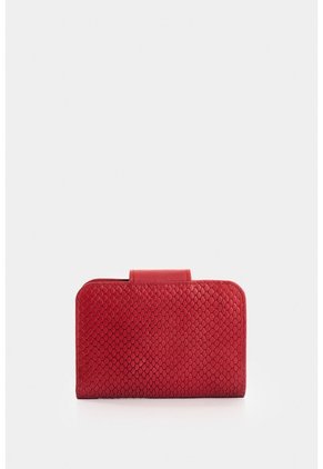 Billetera De Cuero Grabado Para Mujer Hiedra Billetera De Cuero Grabado Para Mujer Hiedra Rojo VÉLEZ