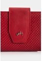 Billetera De Cuero Grabado Para Mujer Hiedra Billetera De Cuero Grabado Para Mujer Hiedra Rojo VÉLEZ de Vélez