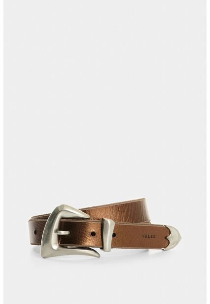 Cinturón Unifaz De Cuero Para Mujer Gael Cinturón Unifaz De Cuero Para Mujer Gael Bronce S VÉLEZ