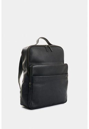 Morral Calgary De Cuero Para Hombre Silueta Slim Morral Calgary De Cuero Para Hombre Silueta Slim Negro VÉLEZ