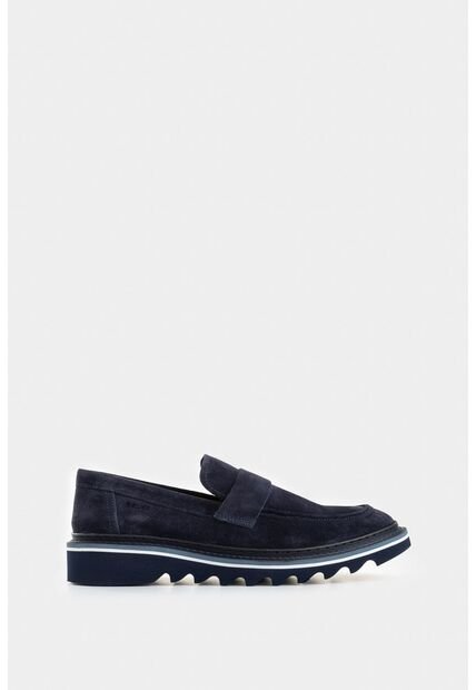 Mocasines Alessio De Cuero Gamuzado Para Hombre Antifaz Mocasines Alessio De Cuero Gamuzado Para Hombre Antifaz Azul Oscuro 42 VÉLEZ