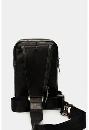 Manos Libres Mikeno De Cuero Para Hombre Cargadera Ajustable Negro Manos Libres Mikeno De Cuero Para Hombre Cargadera Ajustable Negro VÉLEZ