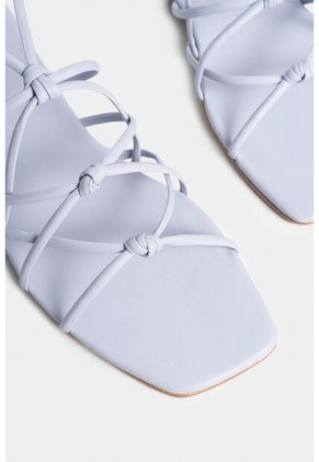 Sandalia Plana Mentha De Cuero Para Mujer Capellada Anudada Sandalia Plana Mentha De Cuero Para Mujer Capellada Anudada Lila 36 VÉLEZ