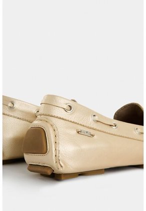 Mocasines Calcedonia 2.0 De Cuero Folia Para Mujer Cordón Mocasines Calcedonia 2.0 De Cuero Folia Para Mujer Cordón Dorado 40 VÉLEZ