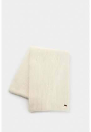 Bufanda Tejida Platino Para Mujer Detalle Lentejuelas Bufanda Tejida Platino Para Mujer Detalle Lentejuelas Crema XS VÉLEZ