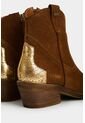 Botines Texanos De Cuero Gamuzado Para Mujer Sahara Botines Texanos De Cuero Gamuzado Para Mujer Sahara Miel 37 VÉLEZ de Vélez