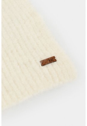 Bufanda Tejida Platino Para Mujer Detalle Lentejuelas Bufanda Tejida Platino Para Mujer Detalle Lentejuelas Crema XS VÉLEZ