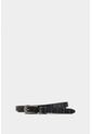 Cinturón Doble Faz Vega De Cuero Para Mujer Puntera Hexagonal Cinturón Doble Faz Vega De Cuero Para Mujer Puntera Hexagonal Negro XL VÉLEZ de Vélez