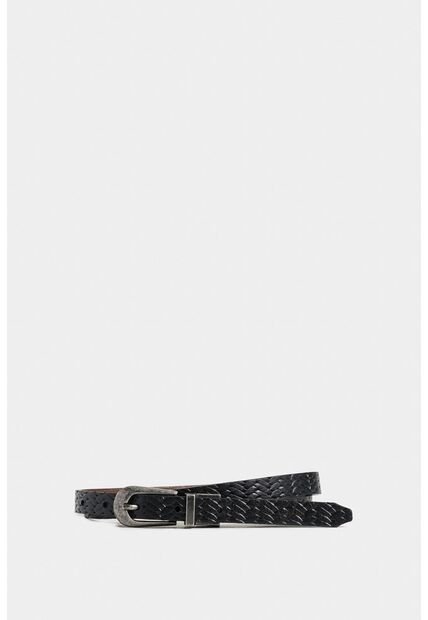 Cinturón Doble Faz Vega De Cuero Para Mujer Puntera Hexagonal Cinturón Doble Faz Vega De Cuero Para Mujer Puntera Hexagonal Negro XL VÉLEZ