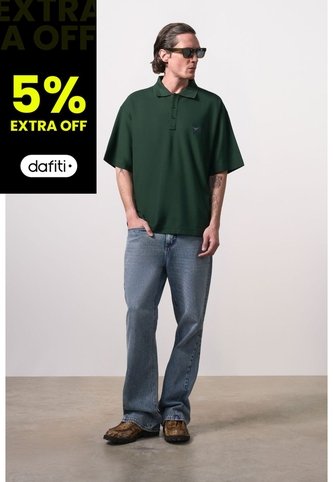 Polo Manga Corta Oversize Para Hombre Polo Manga Corta Oversize Para Hombre Verde Oliva XL VÉLEZ Vélez